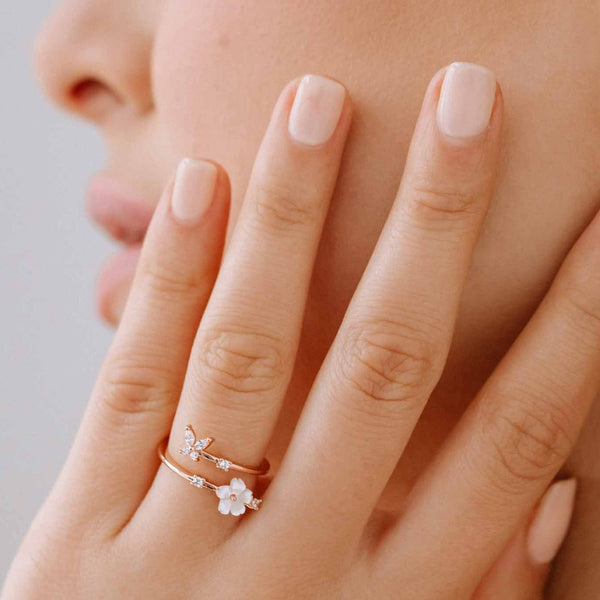 Rior Design Butterfly Ring Rose Gold