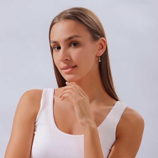 Rior Design Crystal Earrings Rose Gold