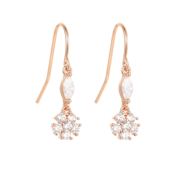 rior design Crystal Earrings Rose Gold