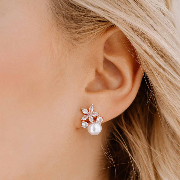 Rior Design Fleur Earrings Rose Gold
