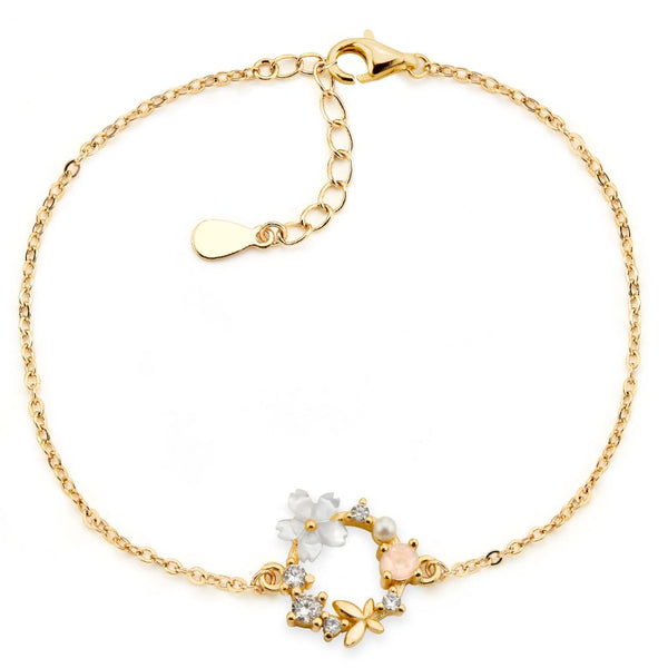rior design Gold Spring Flower Bracelet