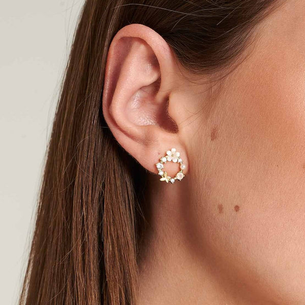 Rior Design Gold Spring Flower Earrings