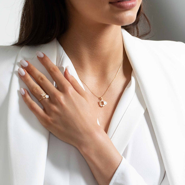 Rior Design Gold Spring Flower Necklace