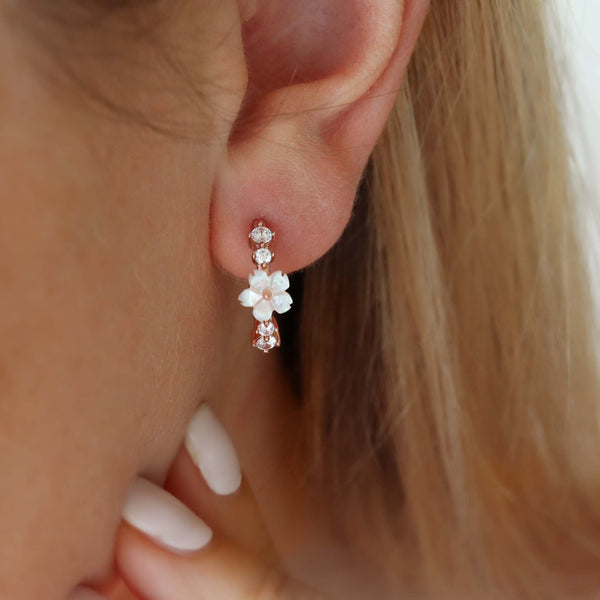 Rior Design Lia Hoop Earrings Rose Gold