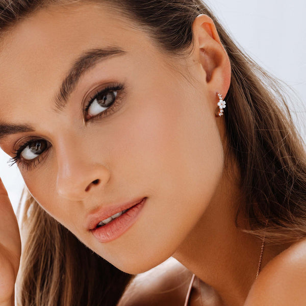 Rior Design Lia Hoop Earrings Rose Gold