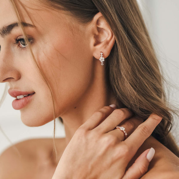 Rior Design Lia Hoop Earrings Rose Gold