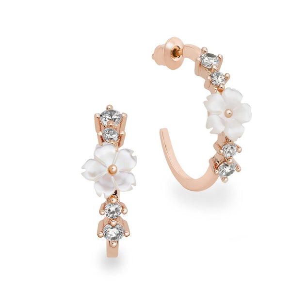 rior design Lia Hoop Earrings Rose Gold