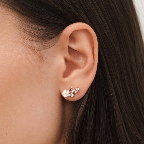 Rior Design Rose Butterfly Earrings