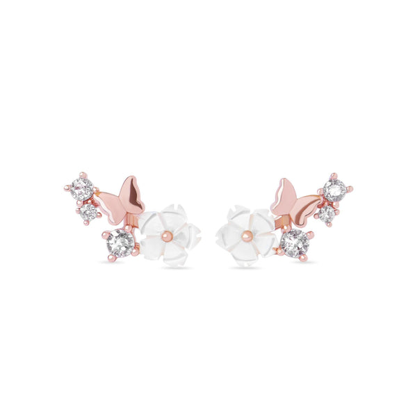 rior design Rose Butterfly Earrings