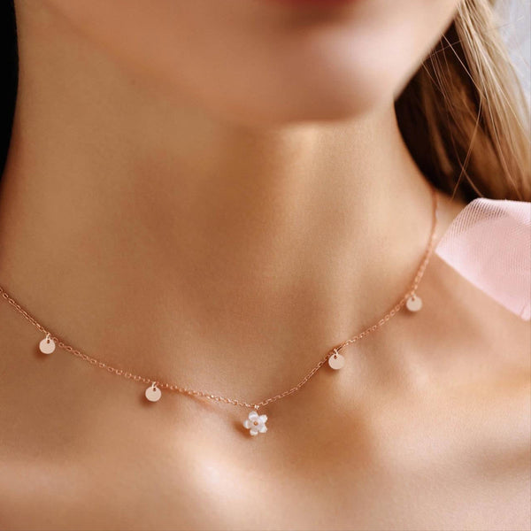 Rior Design Rose Gold Dots Necklace