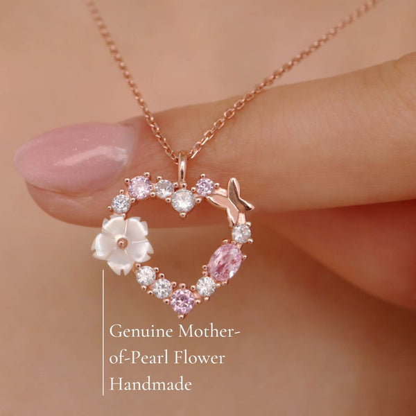 Rior Design Rose Gold Heart Necklace