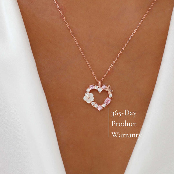 Rior Design Rose Gold Heart Necklace