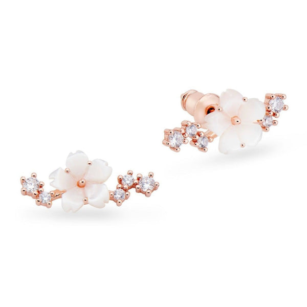rior design Rose Gold Sparkle Earrings