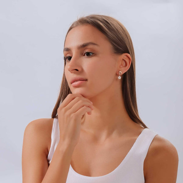 Rior Design Seashell Earrings Rose Gold