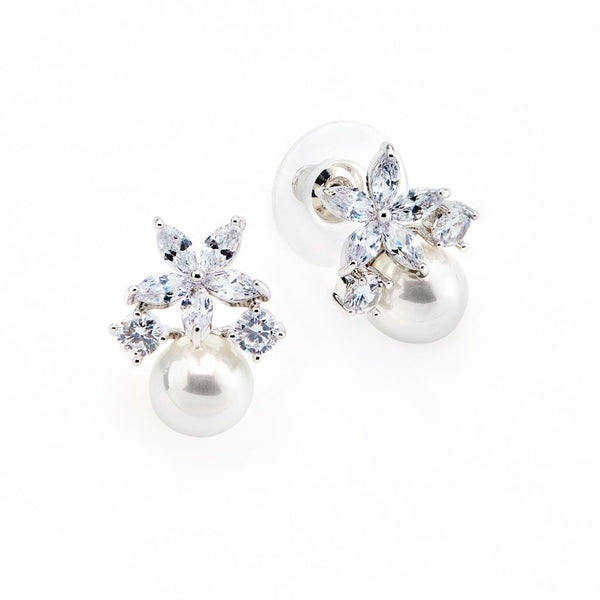 rior design Silver Fleur Earrings