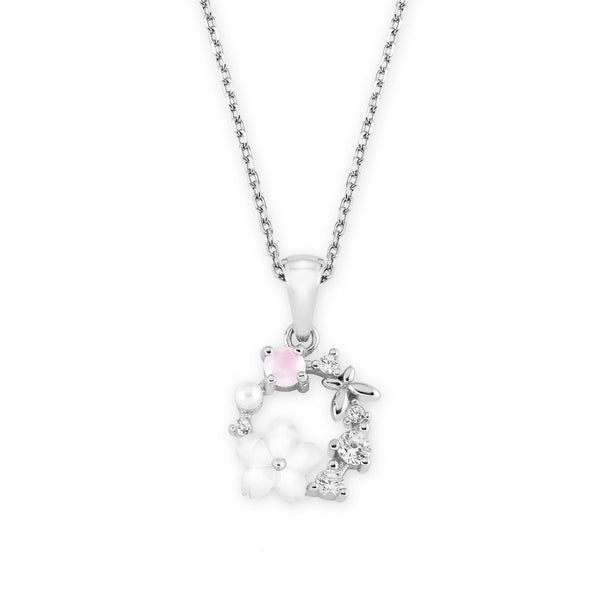 rior design Silver Spring Flower Necklace
