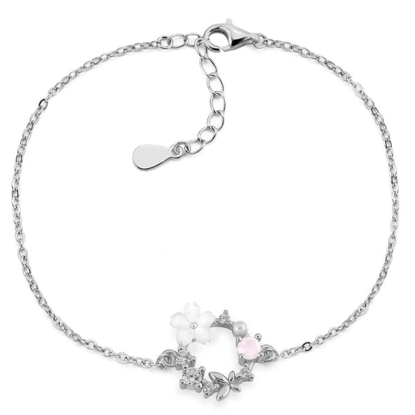 rior design Spring Flower Bracelet Silver