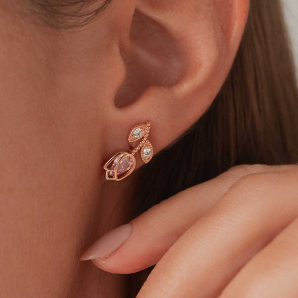 Rior Design Tulip Earrings Rose Gold