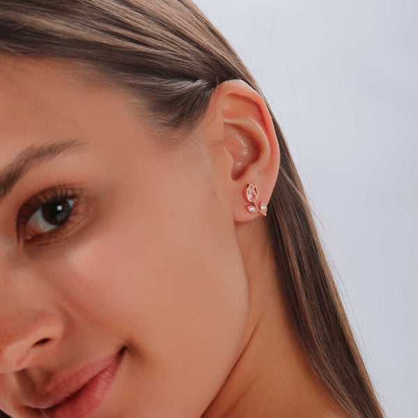 Rior Design Tulip Earrings Rose Gold