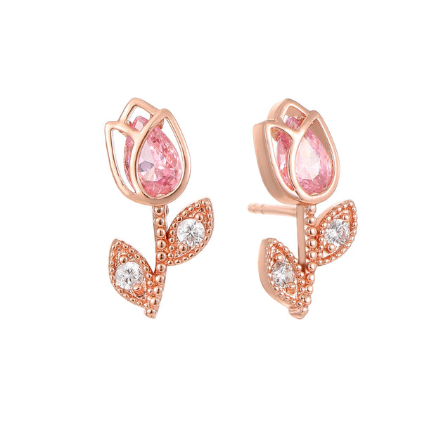 rior design Tulip Earrings Rose Gold