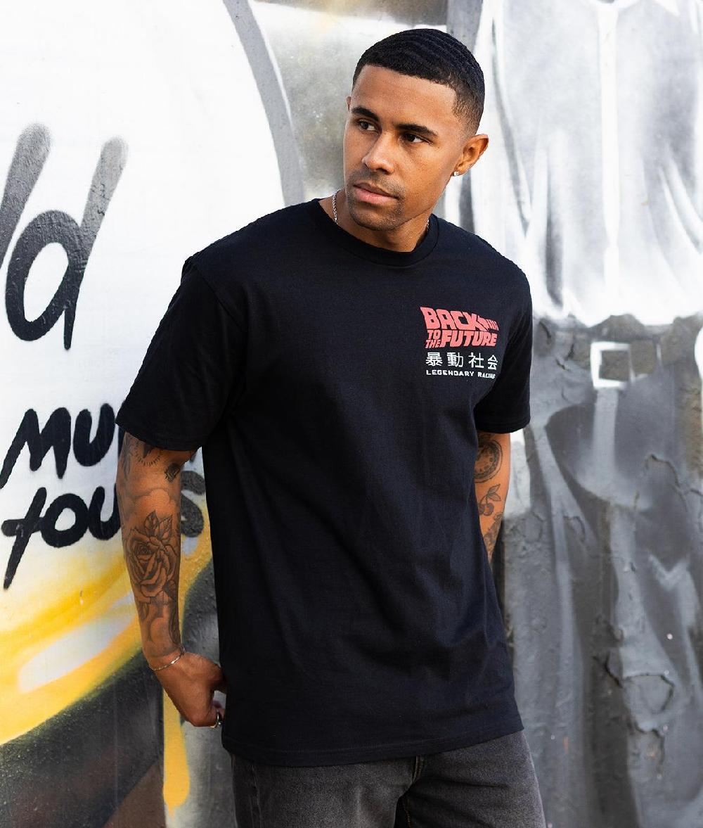 Riot Society Back To The Future Legendary Racing Mens T-Shirt