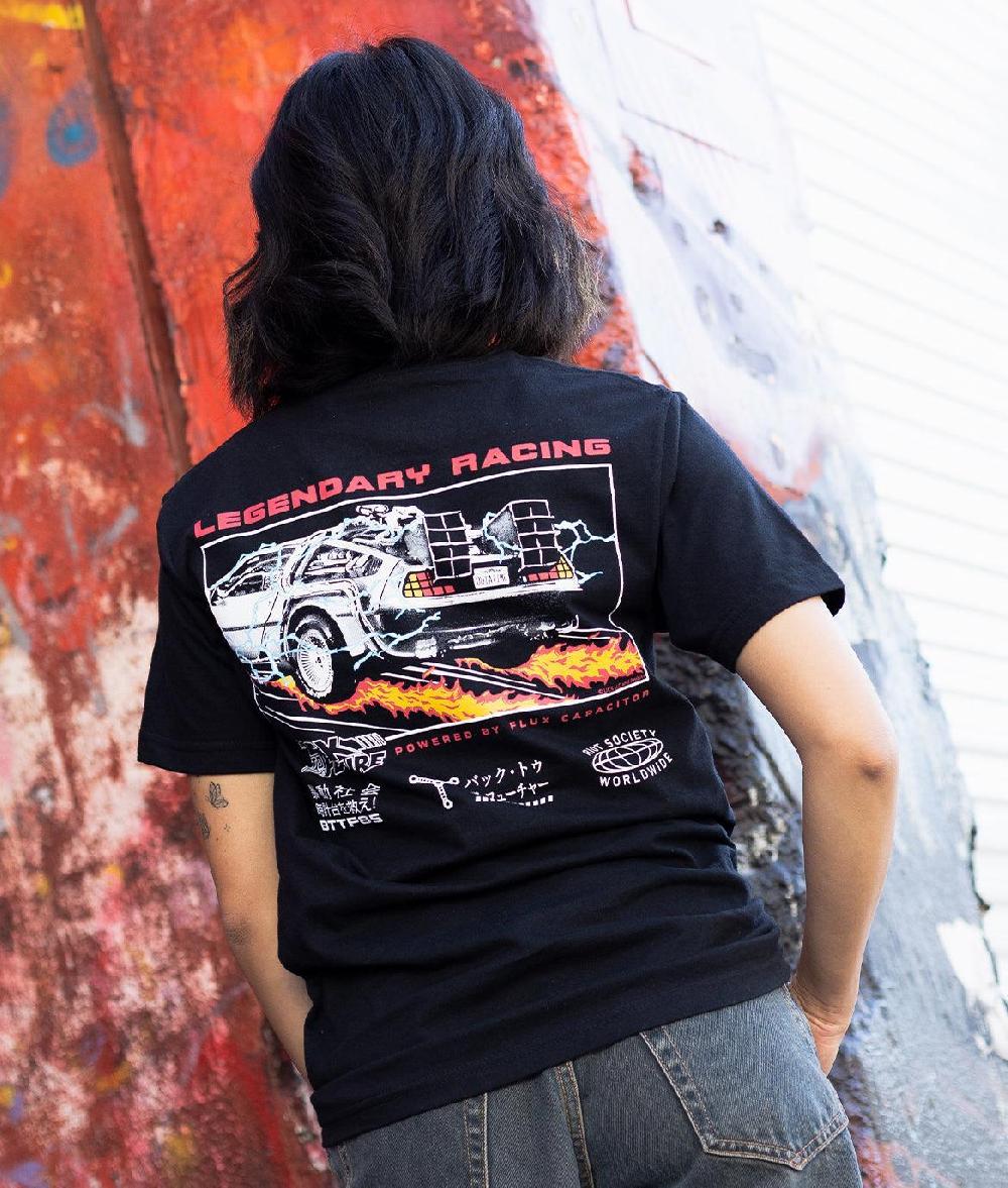 riot society Back To The Future Legendary Racing Womens Tee
