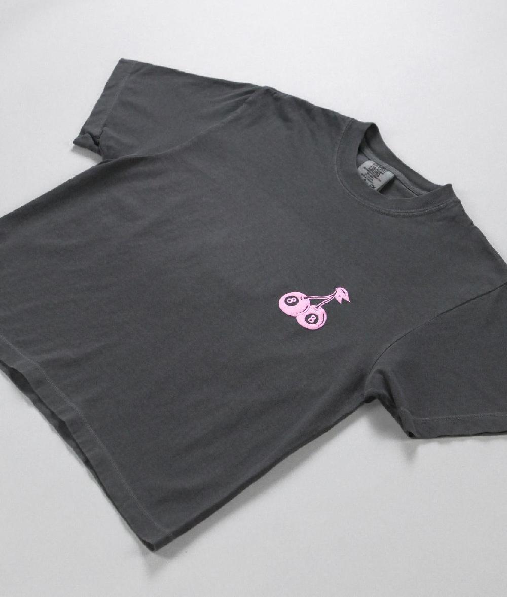 Riot Society Cherries 8 Ball Feeling Lucky Puff Crop Tee