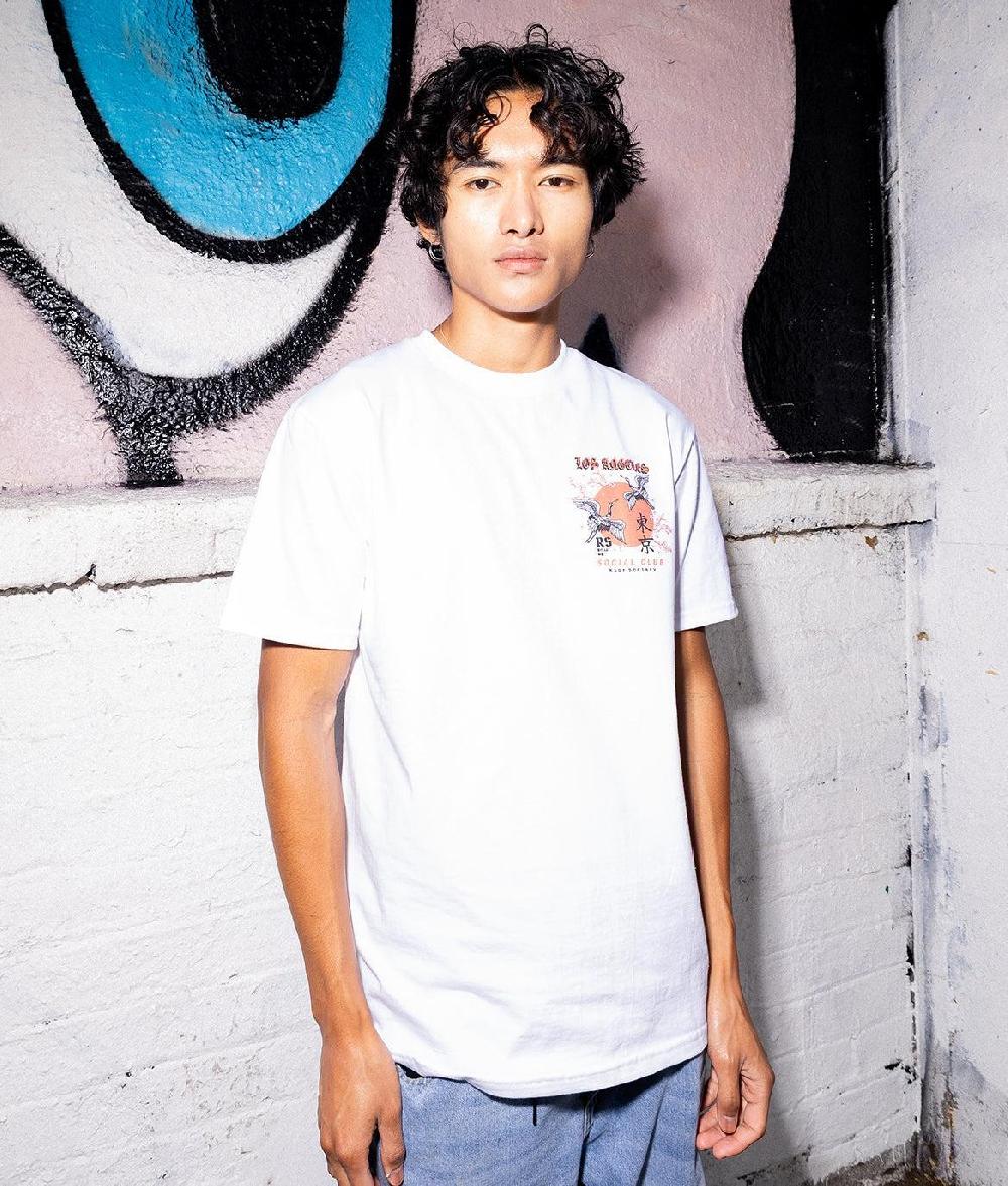 Riot Society Los Angeles Cranes Social Club Mens T-Shirt
