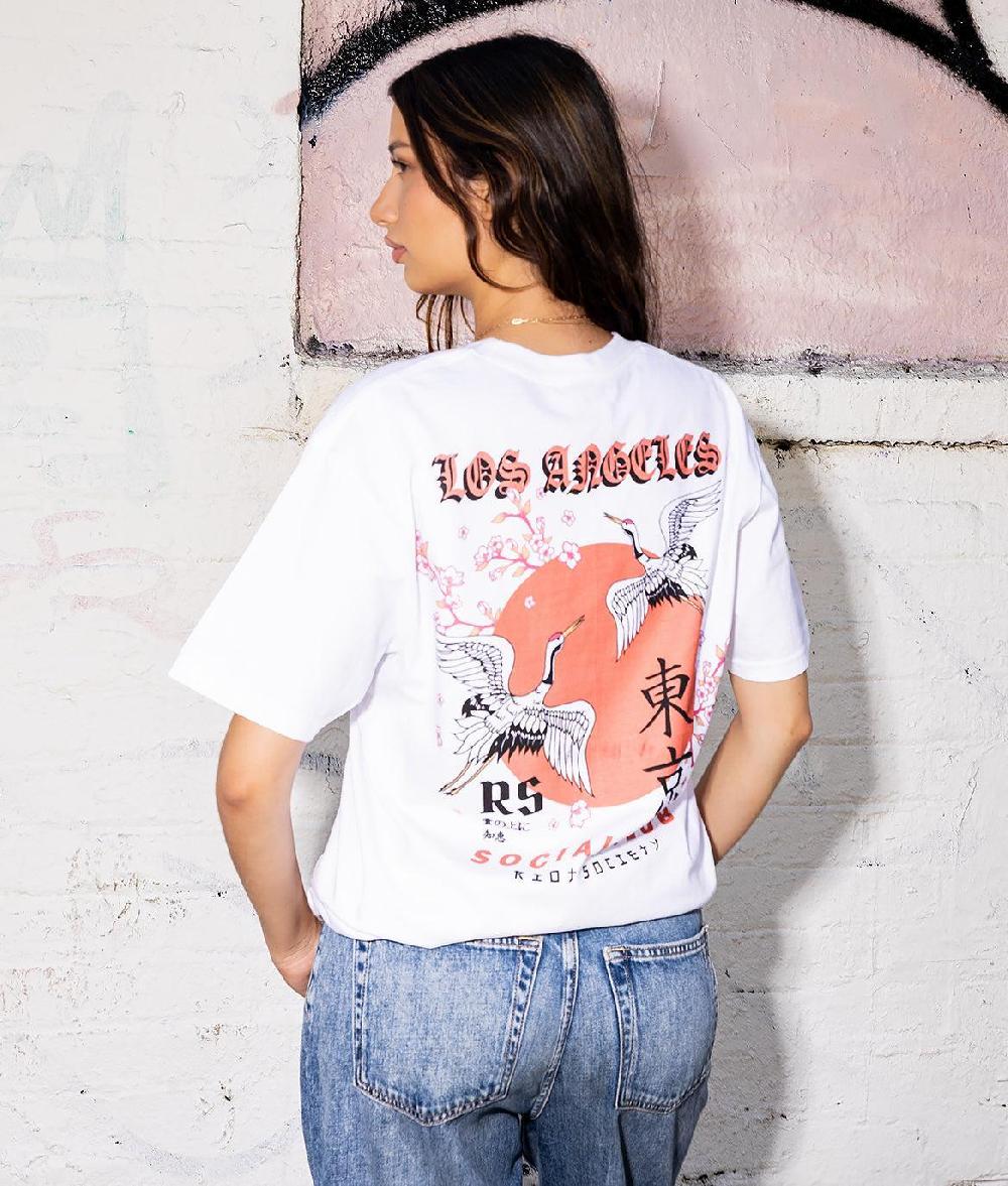 Riot Society Los Angeles Cranes Social Club Womens Tee