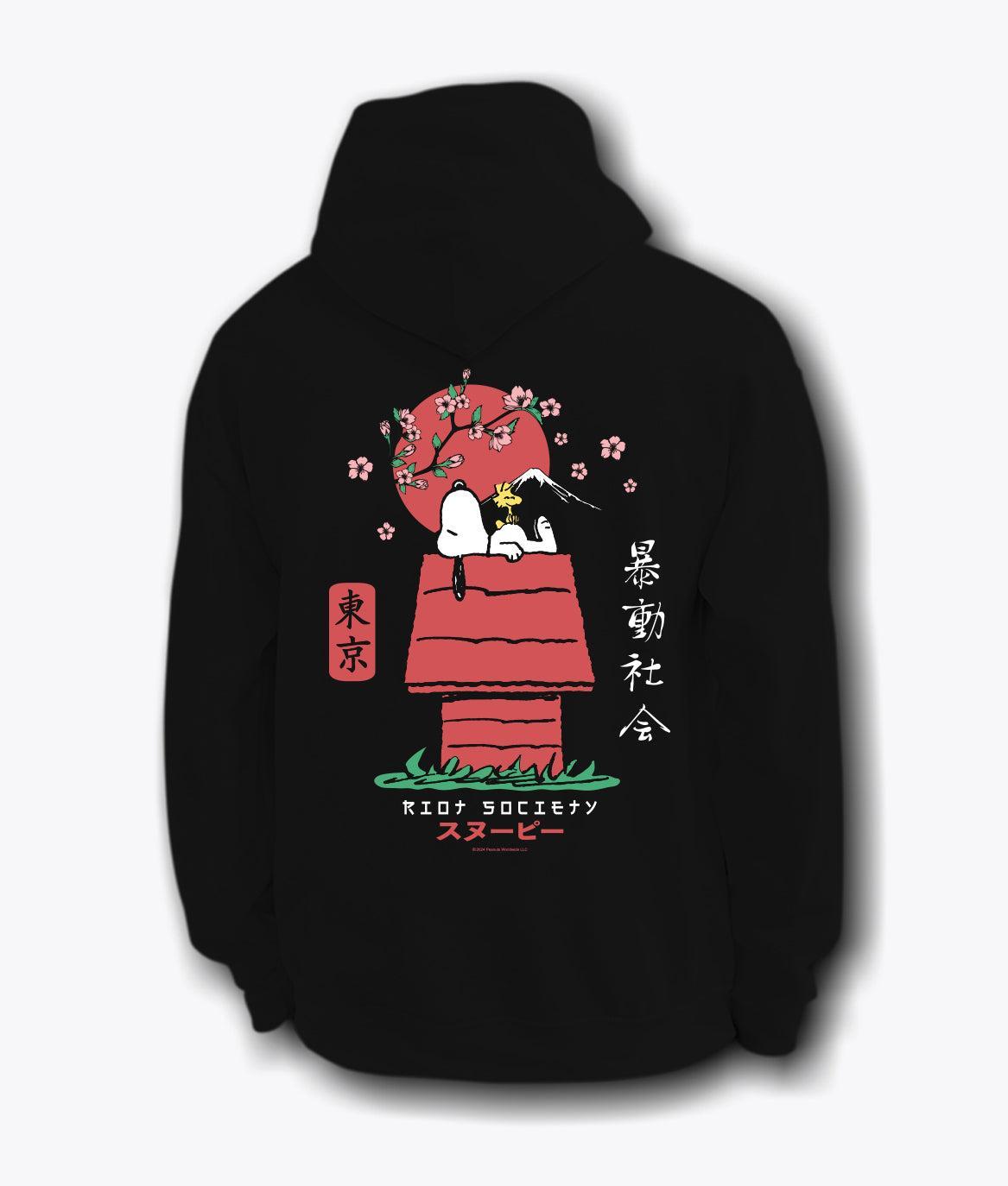 riot society Peanuts Snoopy Doghouse Japan Mens Hoodie