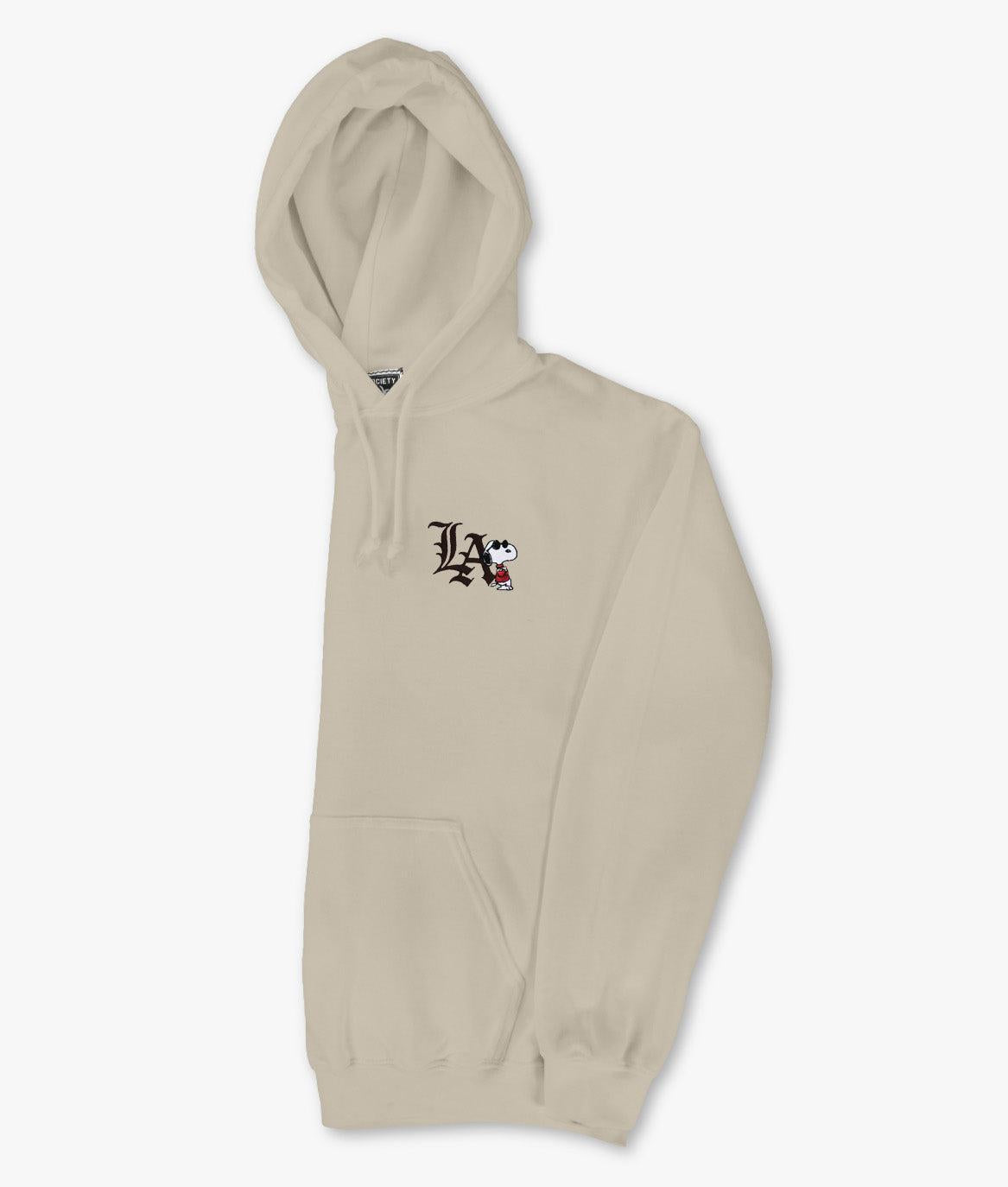 Riot Society Peanuts Snoopy LA Chill Embroidered Mens Hoodie