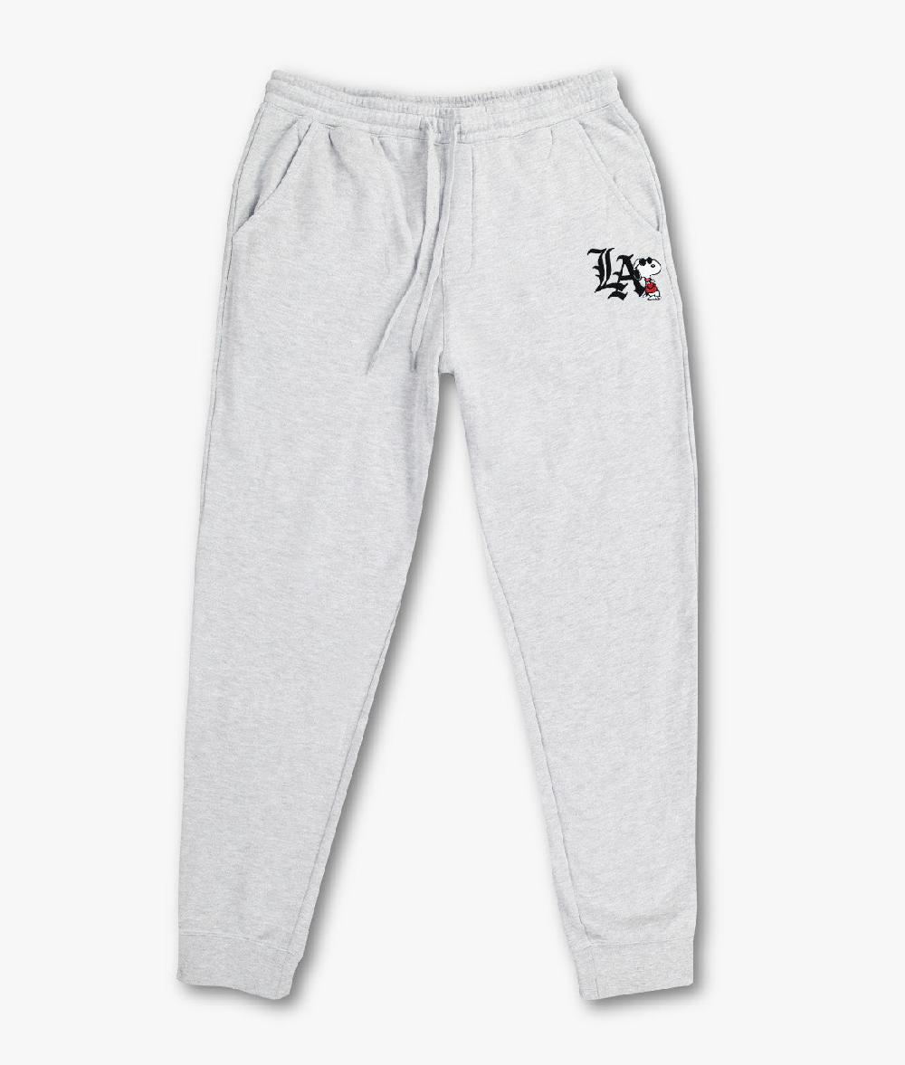 Riot Society Peanuts Snoopy LA Chill Embroidered Mens Joggers