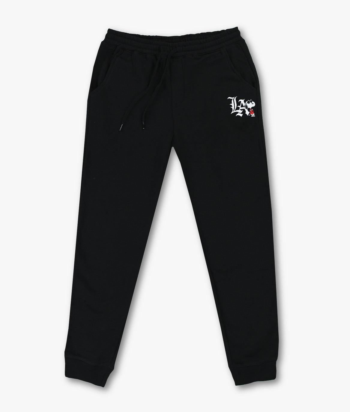 Riot Society Peanuts Snoopy LA Chill Embroidered Mens Joggers