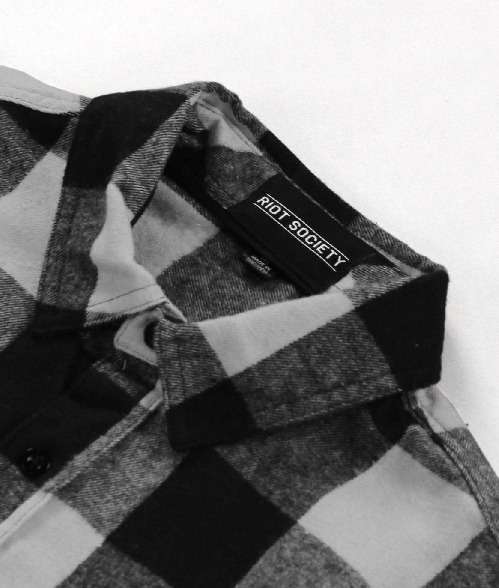 Riot Society Peanuts Snoopy LA Chill Embroidered Unisex Flannel Shirt