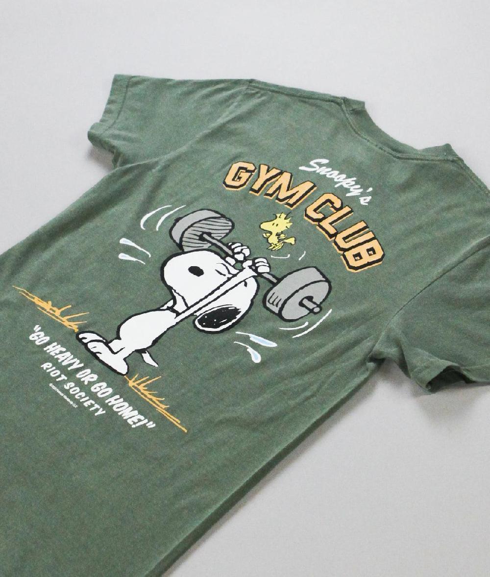 Riot Society Peanuts Snoopy's Gym Club Boyfriend Tee