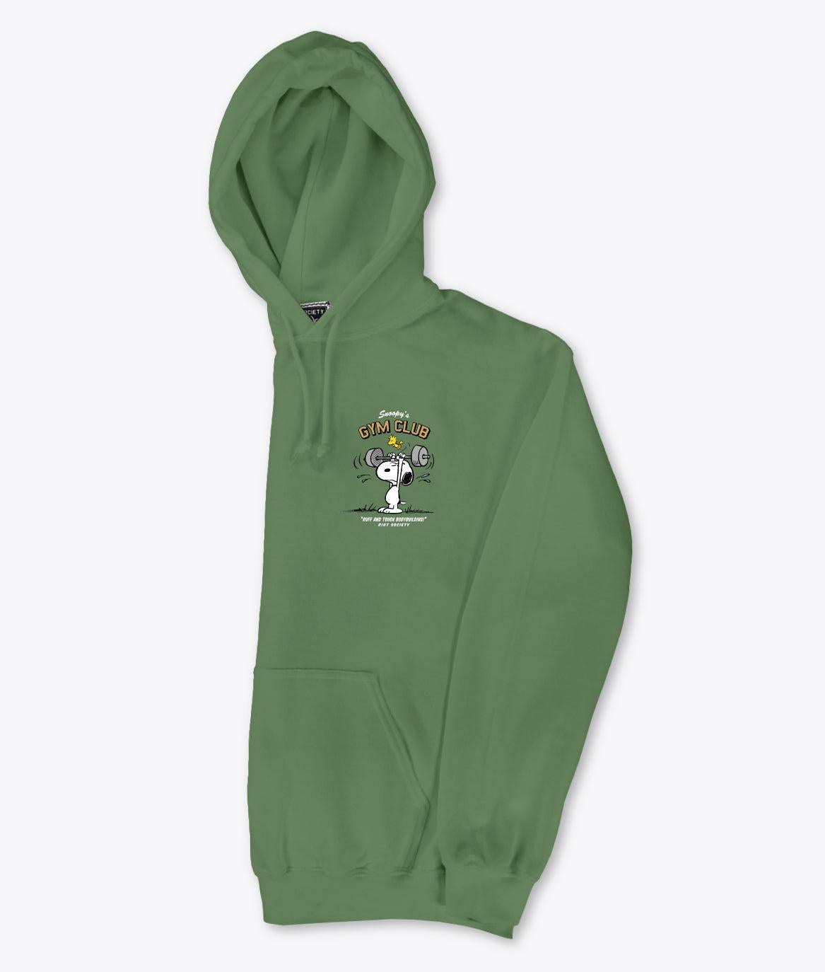Riot Society Peanuts Snoopy's Gym Club Womens Hoodie