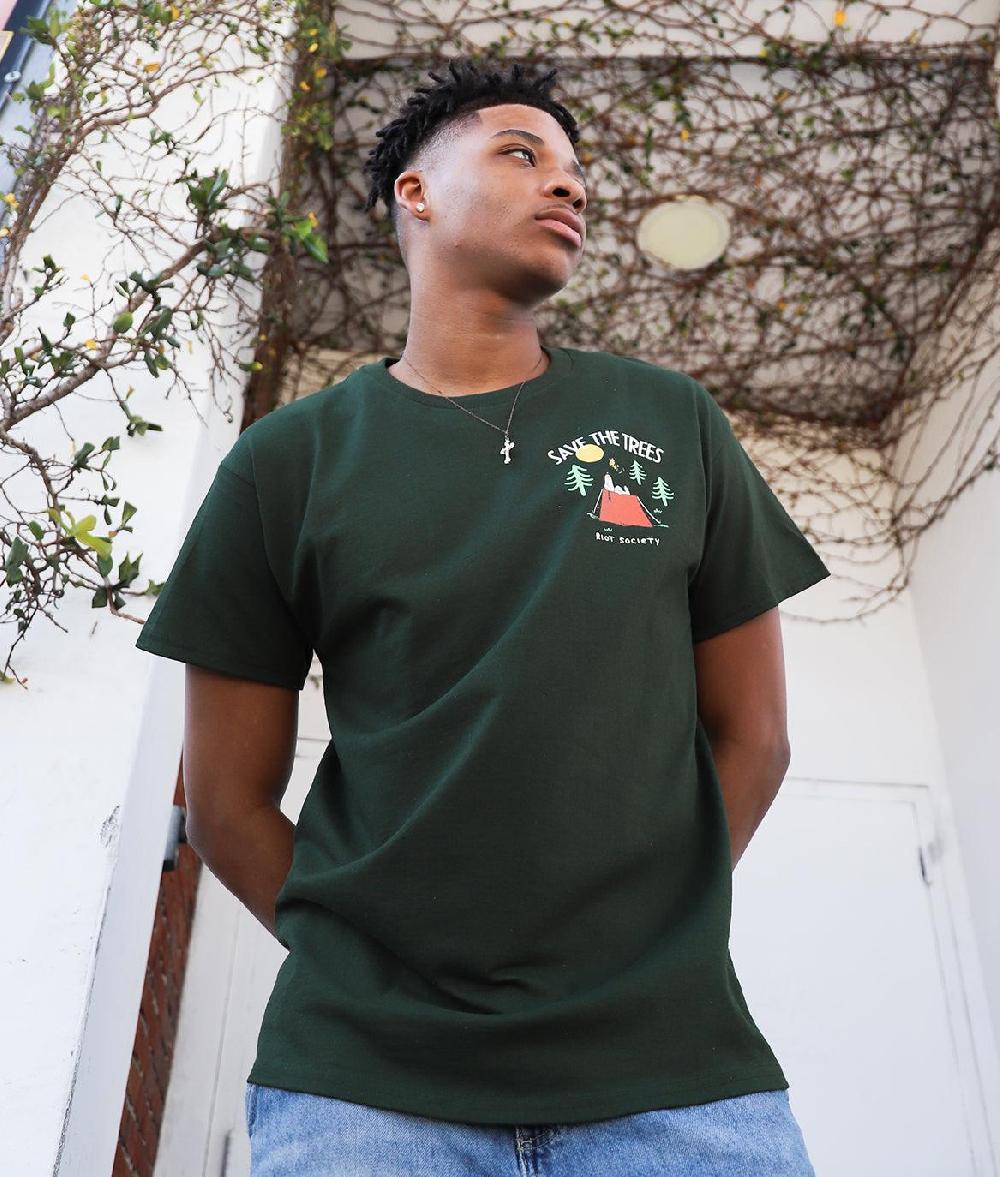 Riot Society Peanuts Snoopy Save The Trees Mens T-Shirt