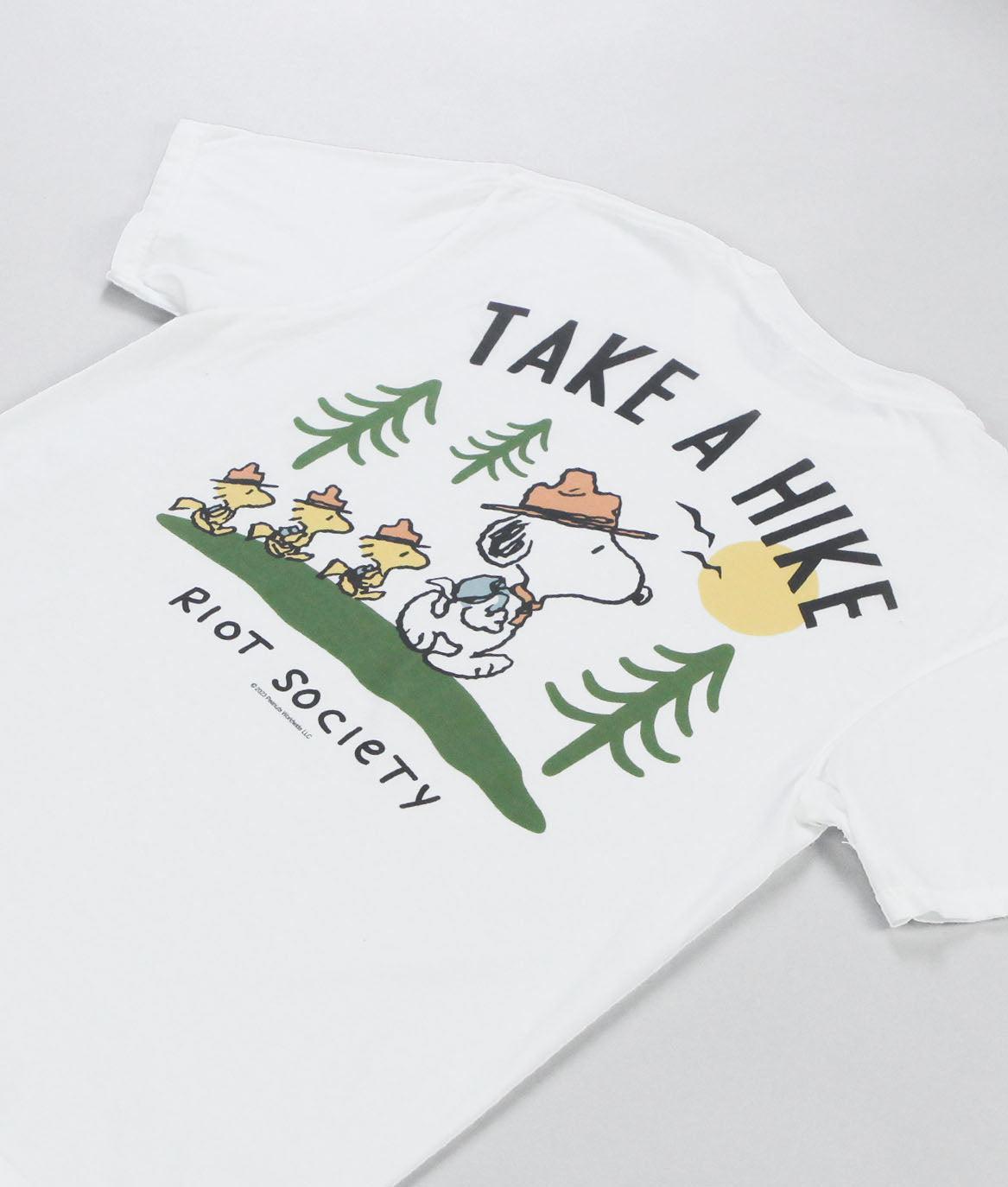 Riot Society Peanuts Snoopy Take A Hike Boyfriend Tee