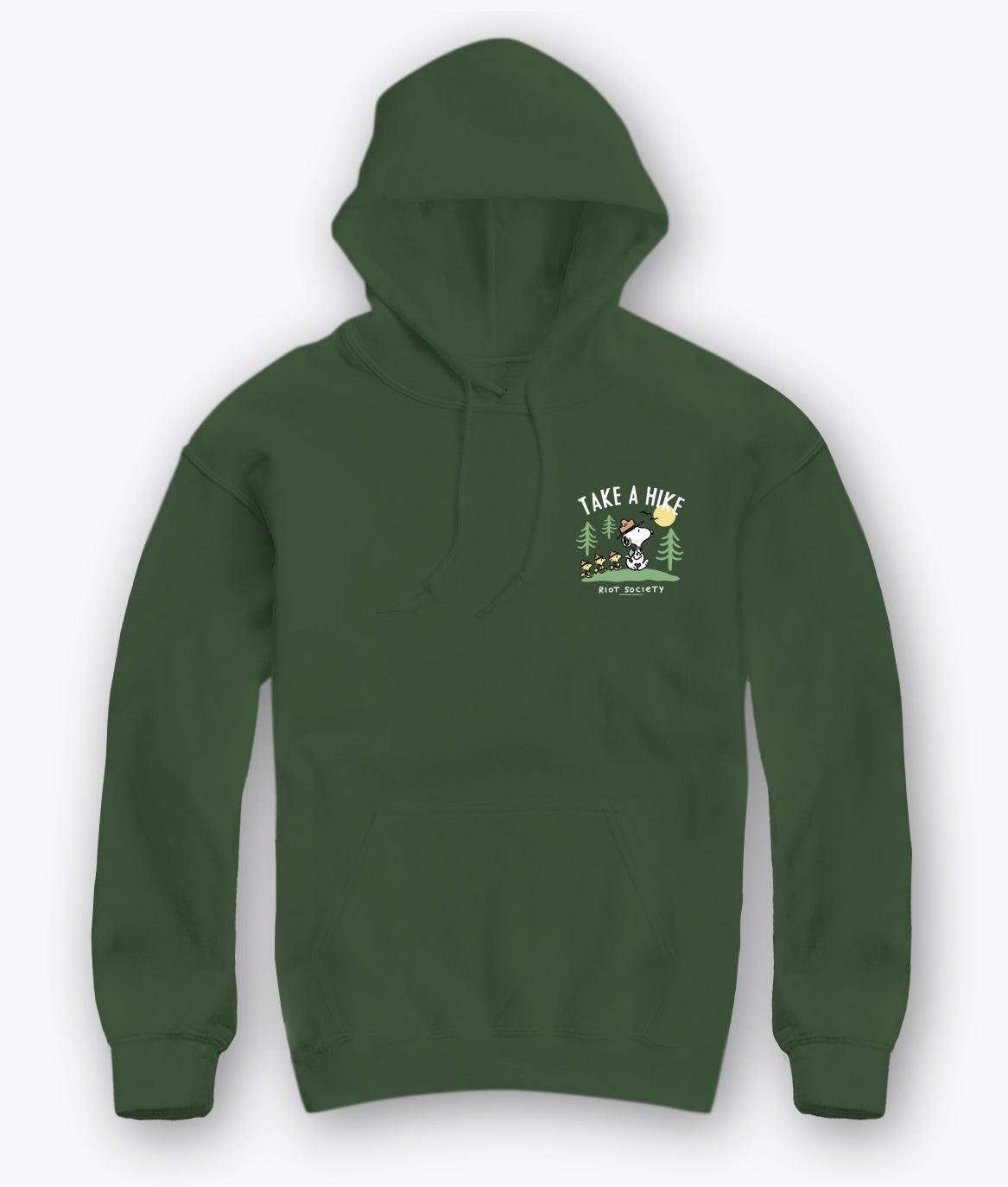 Riot Society Peanuts Snoopy Take A Hike Mens Hoodie