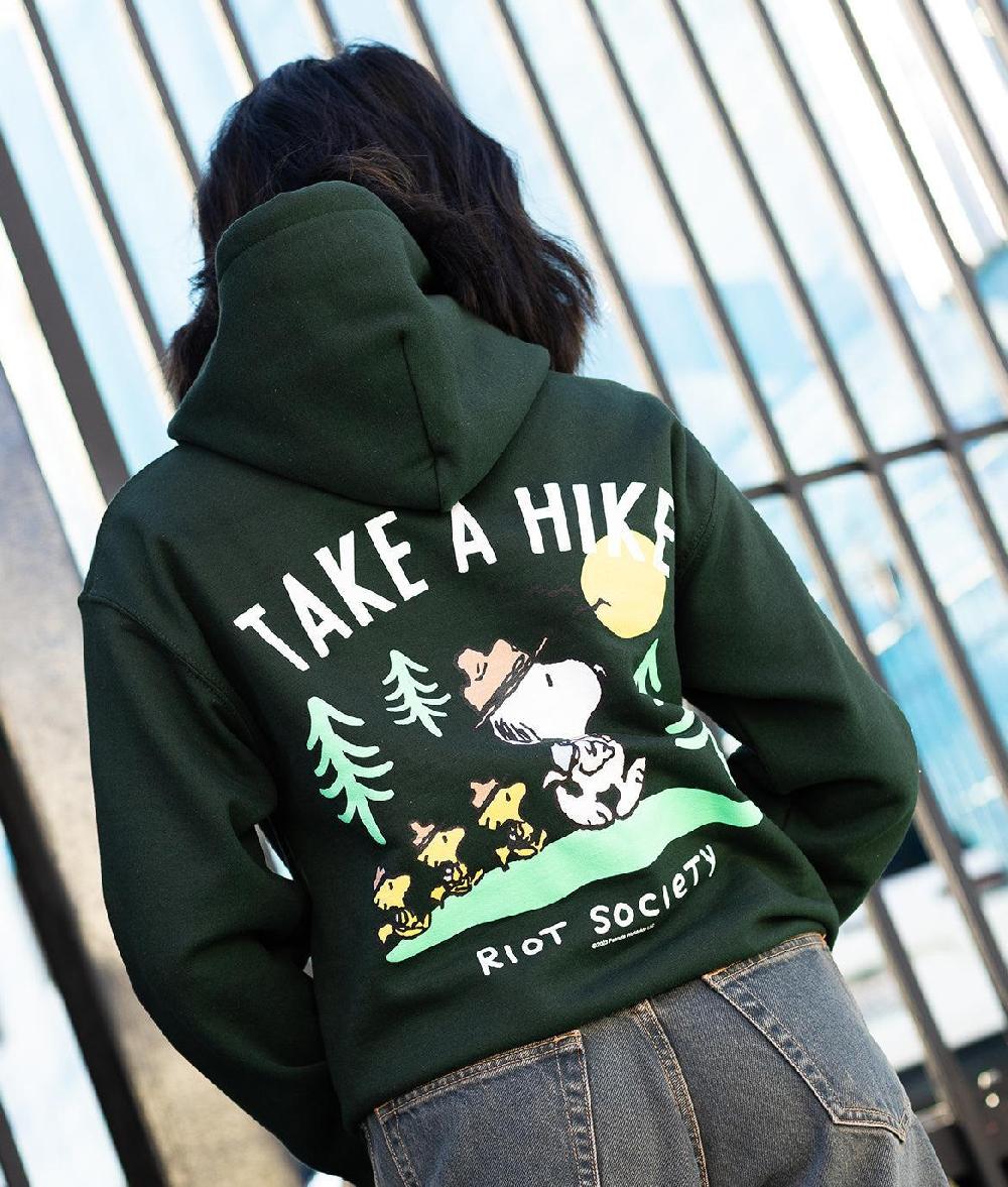 riot society Peanuts Snoopy Take a Hike Womens Hoodie