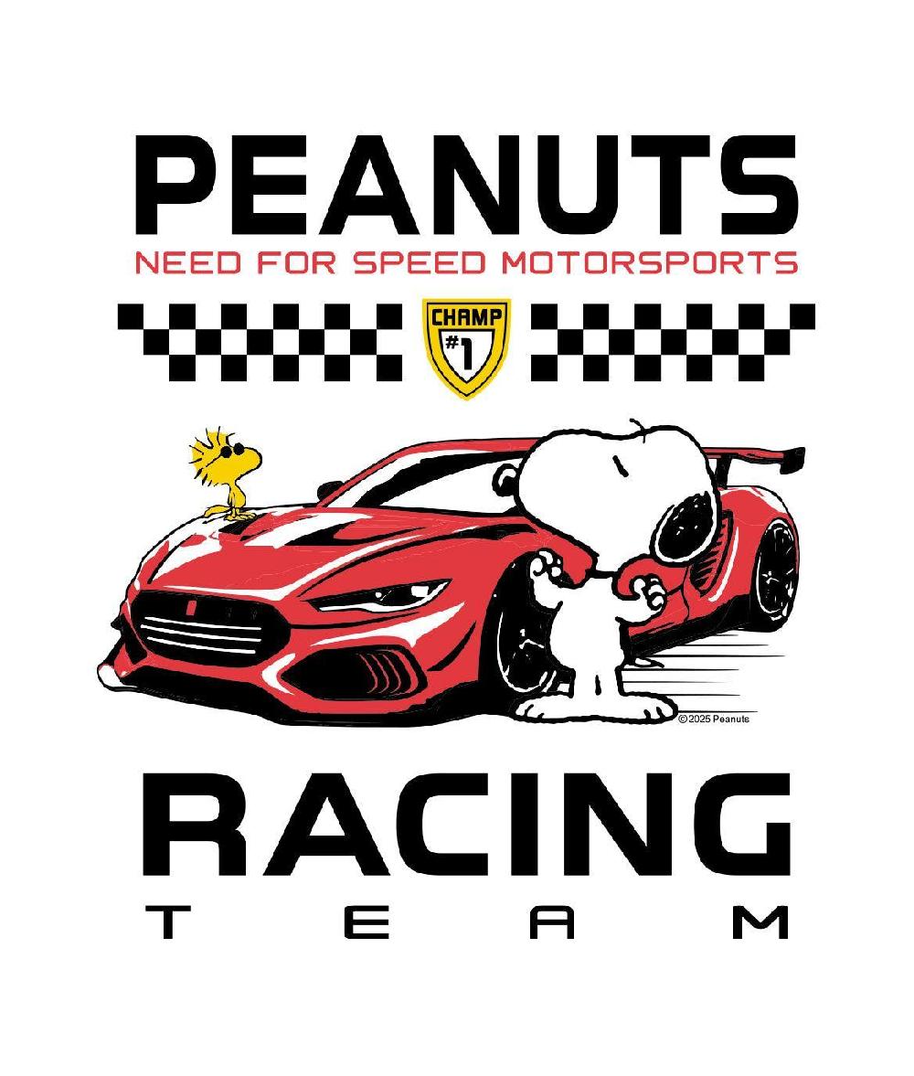 Riot Society Peanuts Snoopy & Woodstock Racing Team Womens Tee