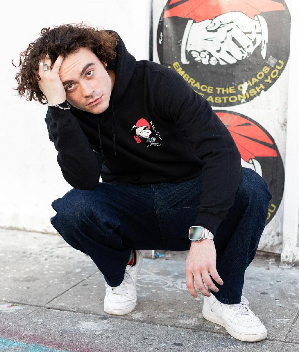 Riot Society Peanuts Snoopy & Woodstock Samurai Mens Hoodie