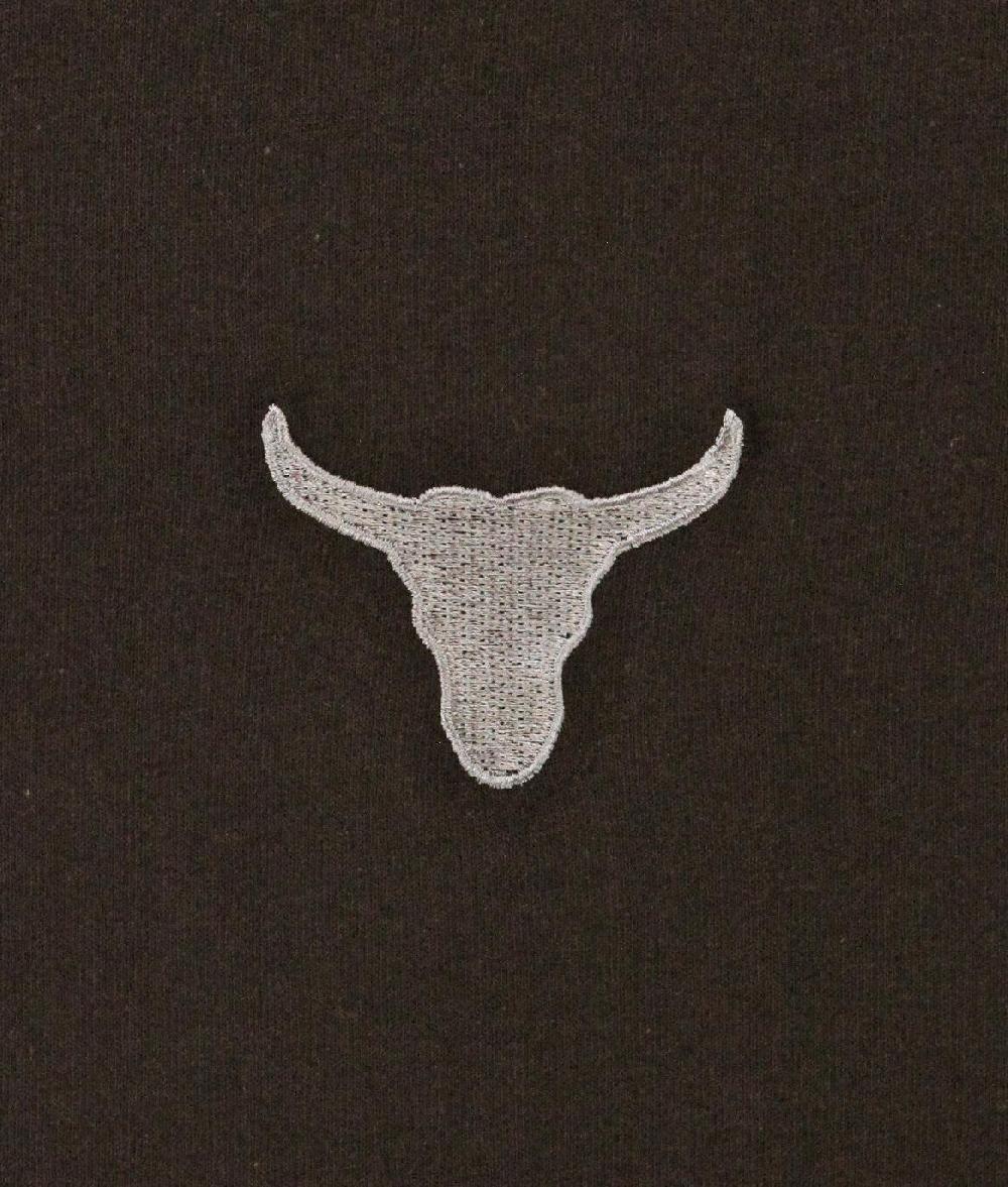 Riot Society Bull Skull Embroidered Womens Tee