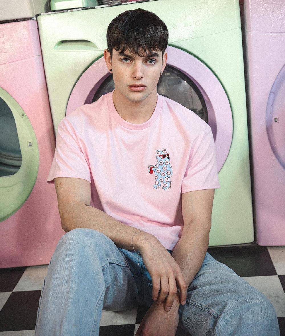 Riot Society Donut Bear Mens T-Shirt