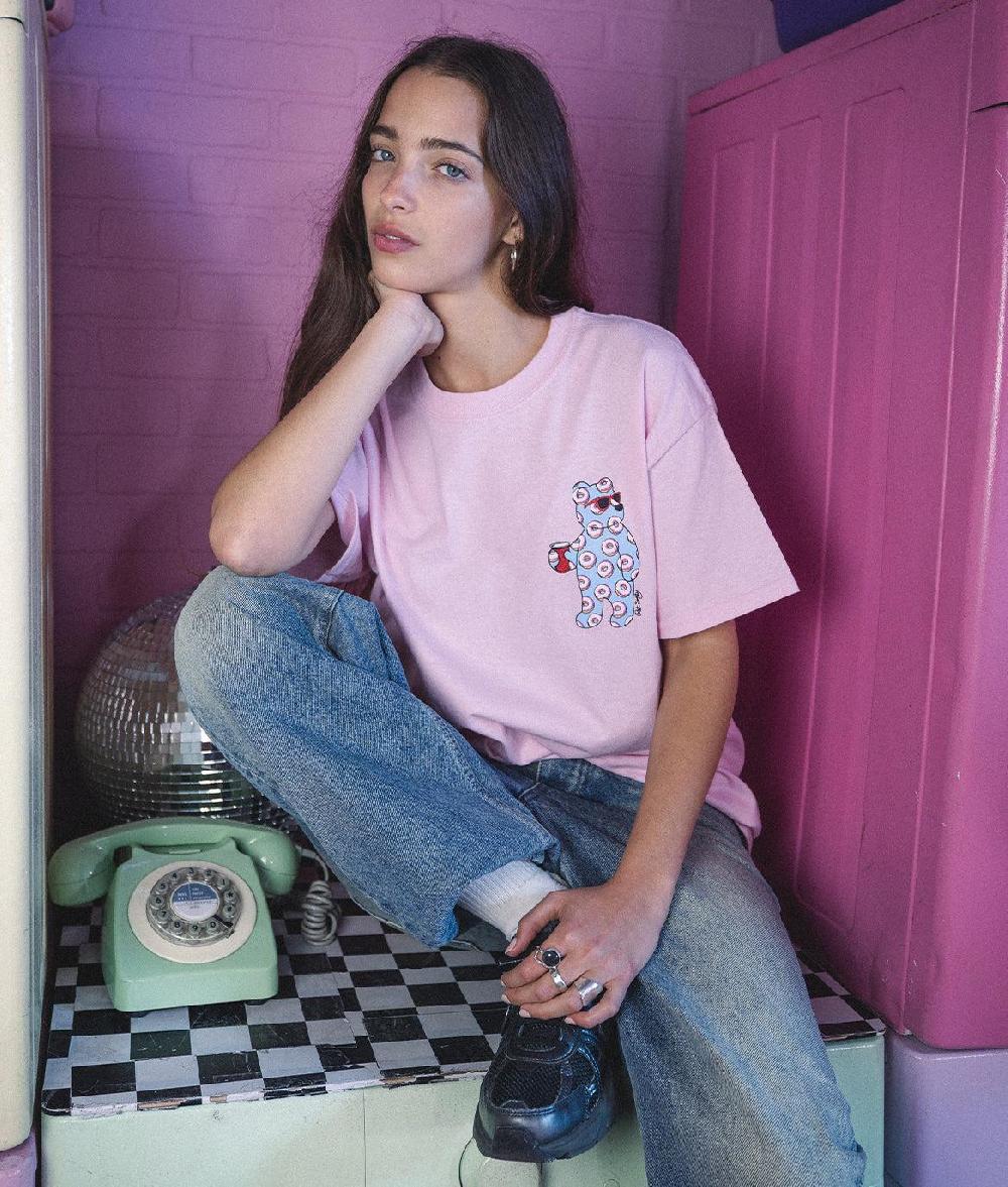 riot society Donut Bear Womens Tee