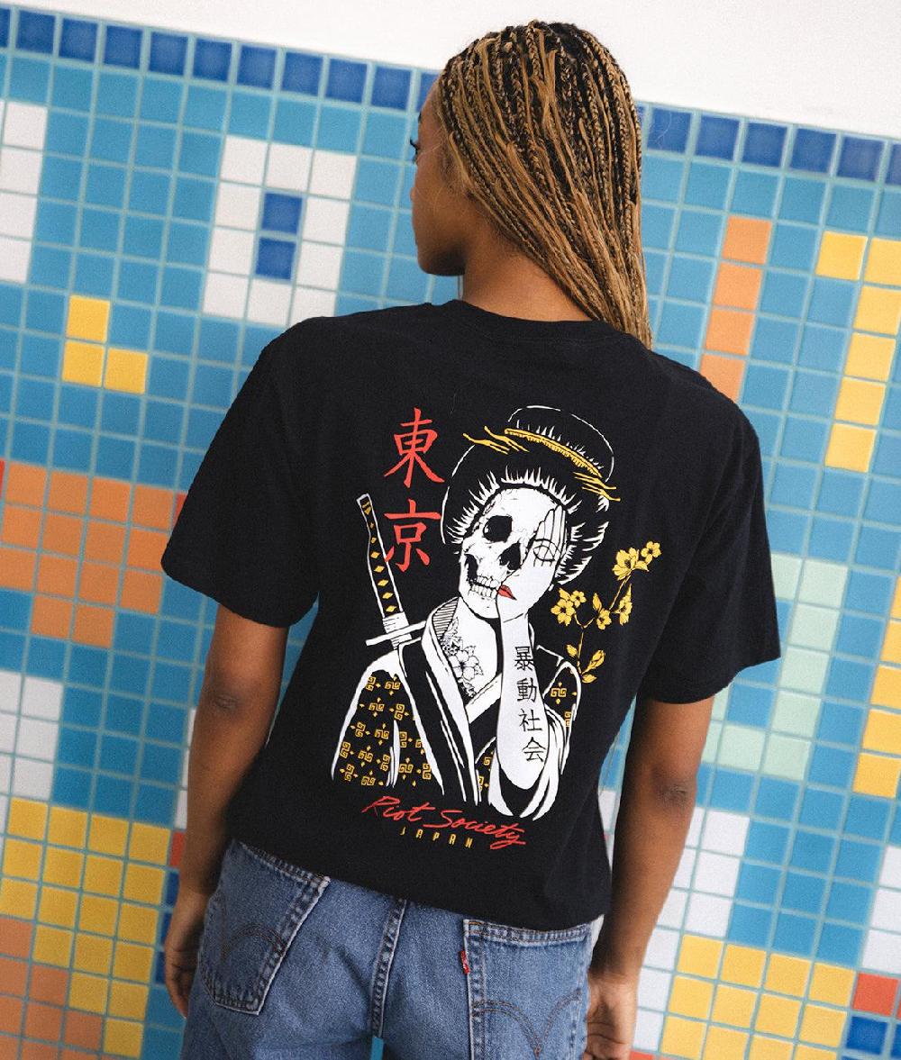 Riot Society Geisha Shame 2.0 Womens Tee