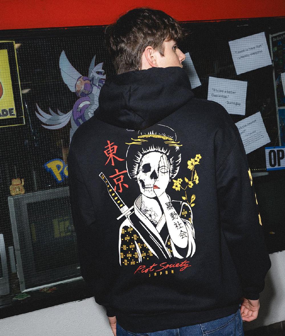 Riot Society Geisha Shame Mens Hoodie