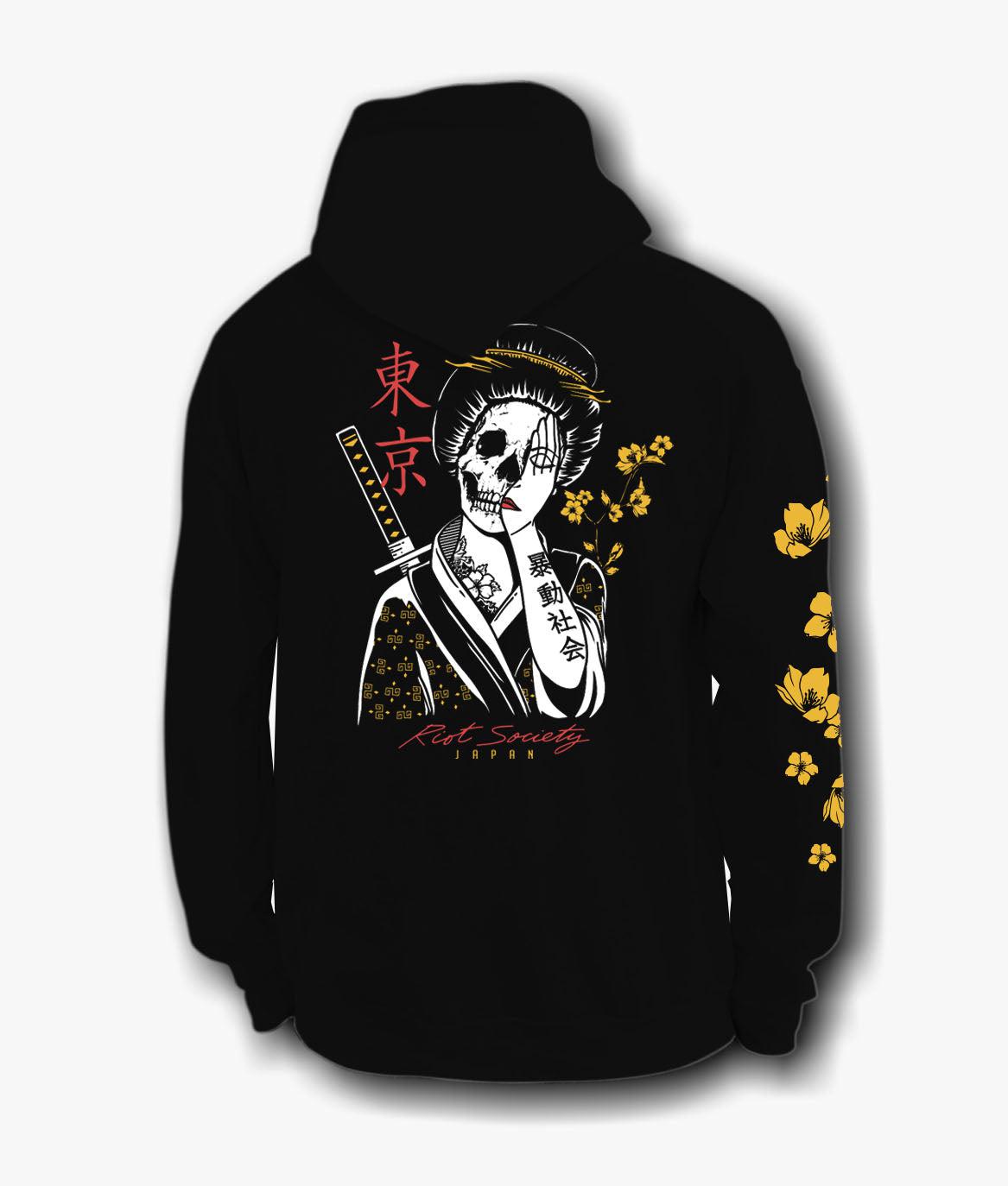 riot society Geisha Shame Mens Hoodie