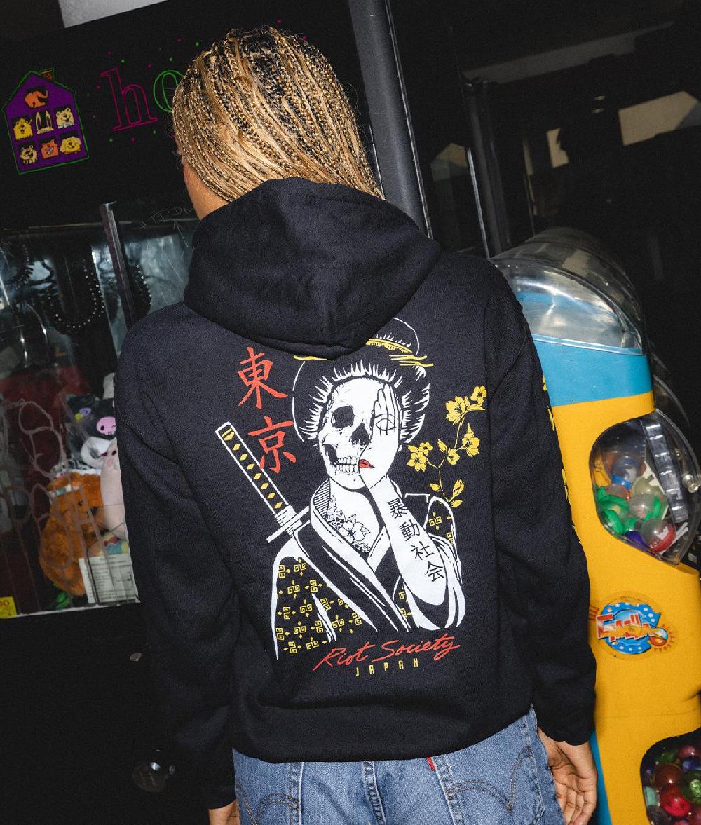 Riot Society Geisha Shame Womens Hoodie