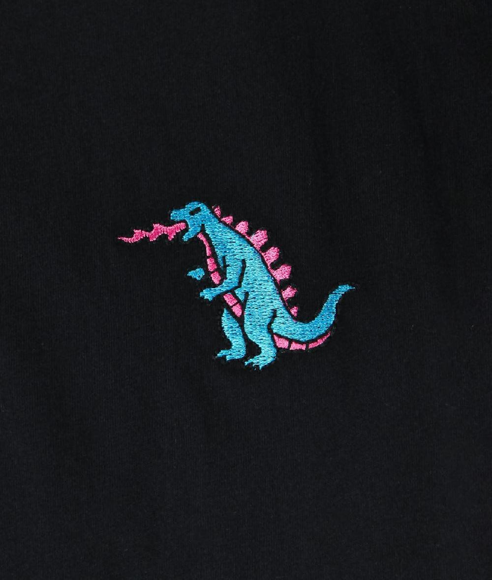 Riot Society Godzilla Kaiju Embroidered Womens Tee